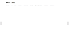 Desktop Screenshot of katielebel.com