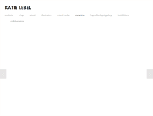 Tablet Screenshot of katielebel.com